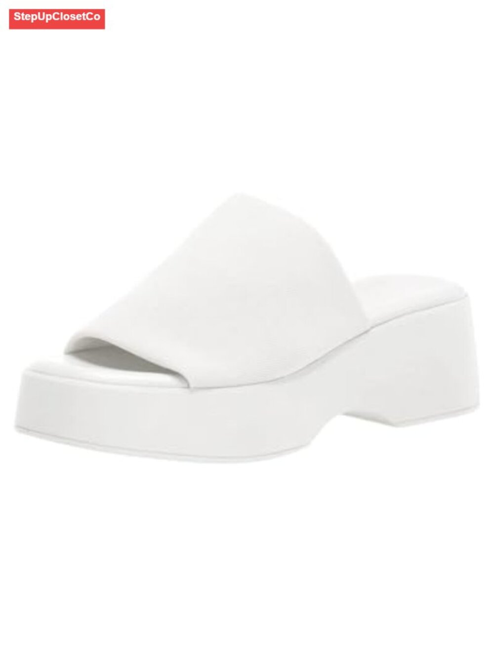 Womens Wedge Slipper Sandals Platform Open Toe Slip On Elastic Band Wedges Shoes